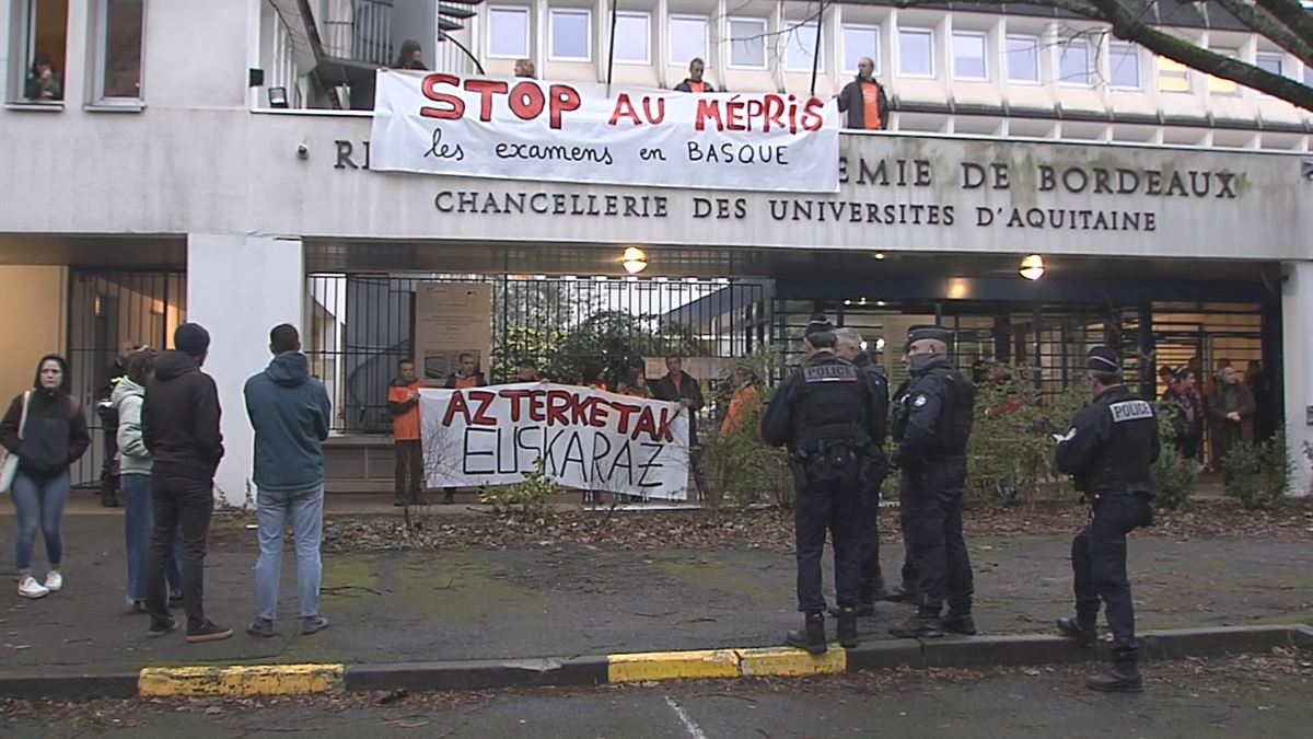 Bordele, gaur goizean. EITB Mediaren bideo batetik ateratako irudia.