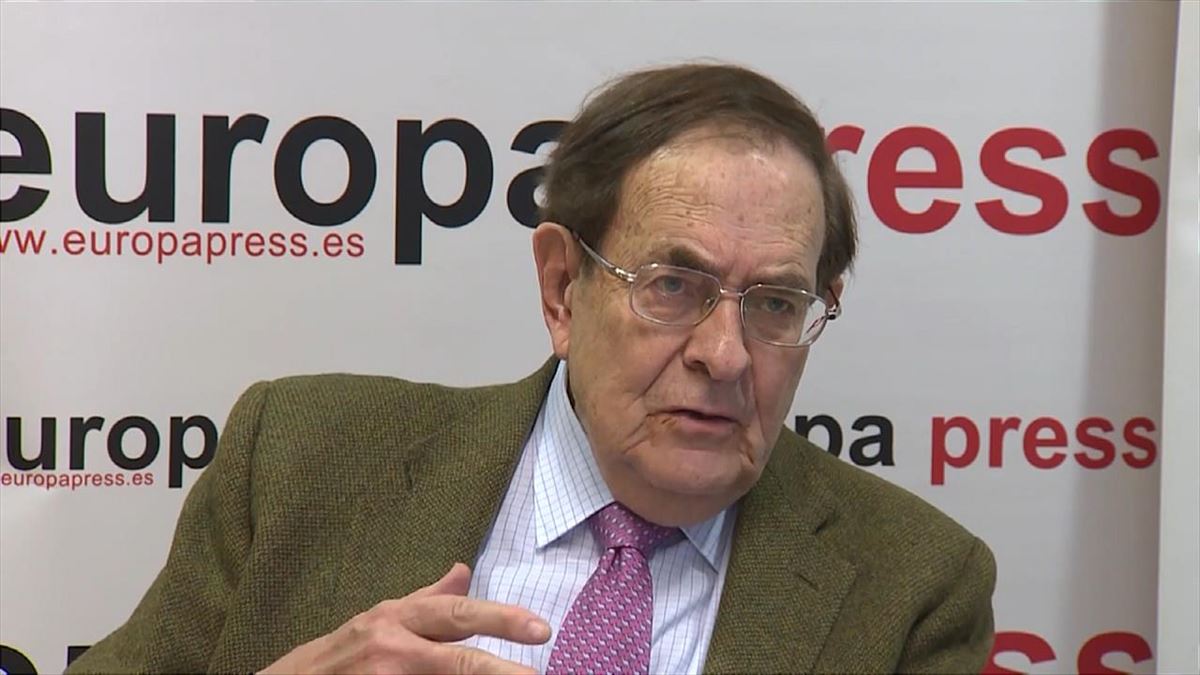 El economista, historiador y escritor Ramón Tamames. Imagen: EITB