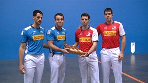 Larrazabal-Albisu eta Altuna III.a-Tolosa bikoteek ostiraleko partidarako pilotak aukeratu dituzte, Zallan