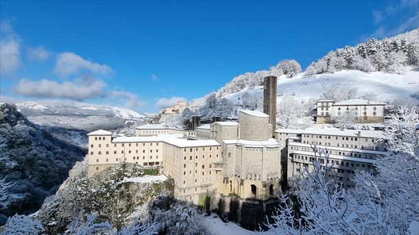 Arantzazu (Oñati), gaur goizean. Gurutze Azcarateren argazkia.