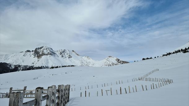 Belagua nevado, en febrero de 2023. Foto: Alfonso Alastuey Garde.