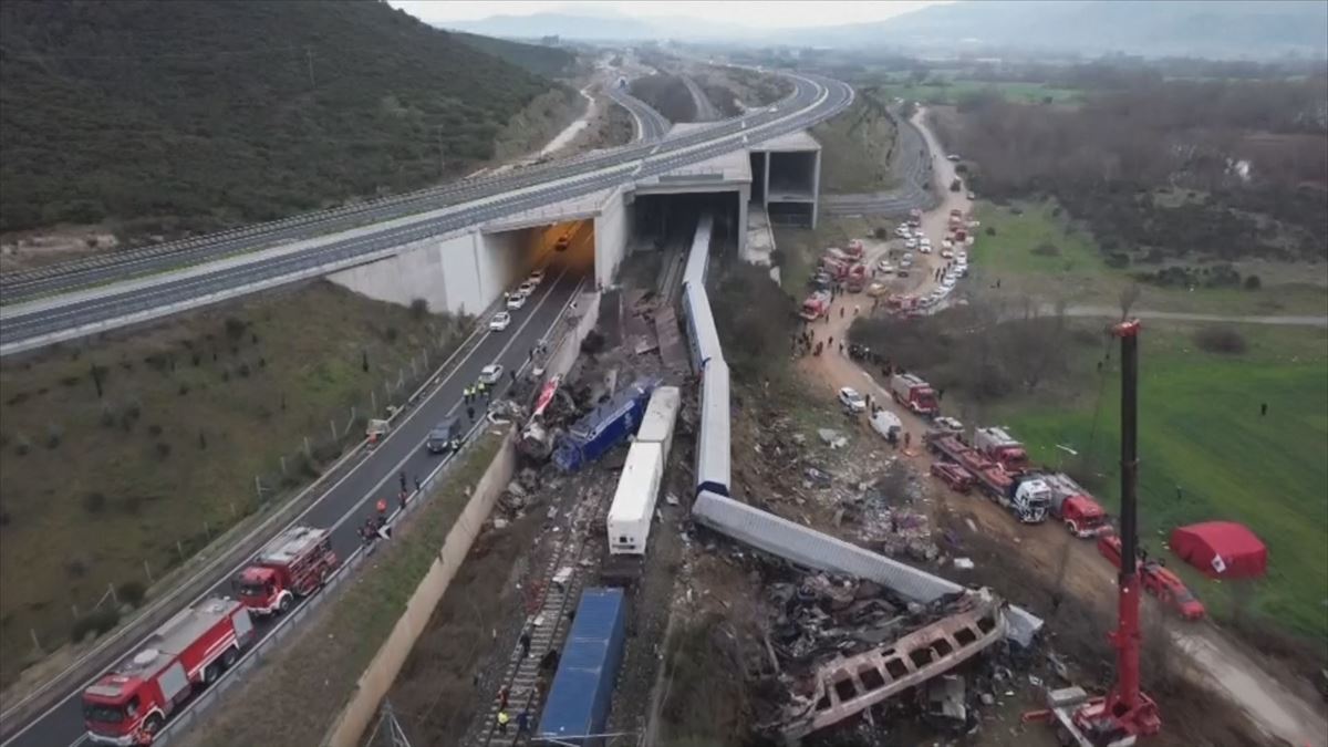 Lugar del accidente. Imagen obtenida de un vídeo de Agencias.