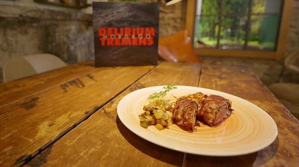 Txerri azpizun gazi-gozoa arbendolarekin