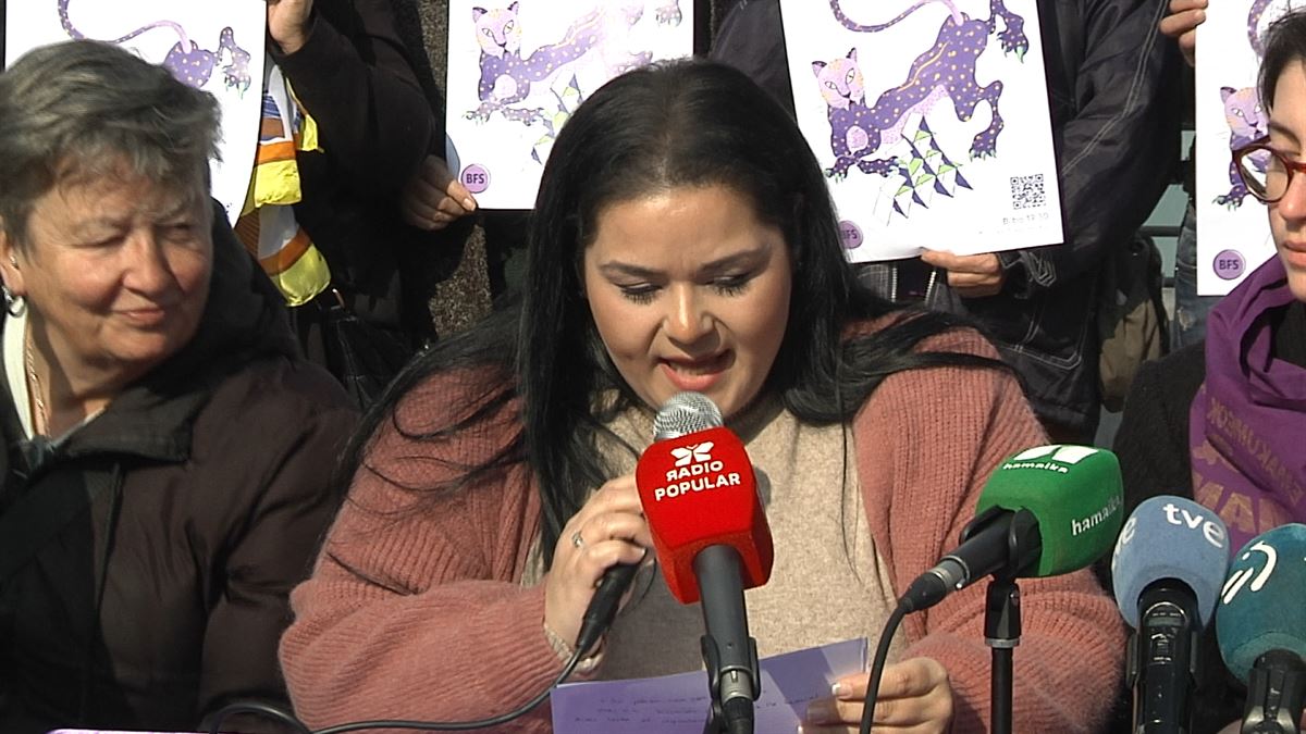 Noemí Amaya, Movimiento Feminista Autónomo de Bilbao. Foto: EITB Media.