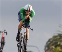 Filippo Ganna, Tirreno-Adriaticoko lehen liderra erlojupekoa irabazita
