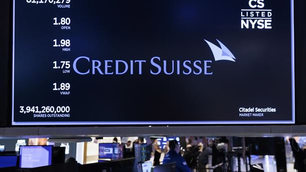 Credit Suisse, en la bolsa de Nueva York.