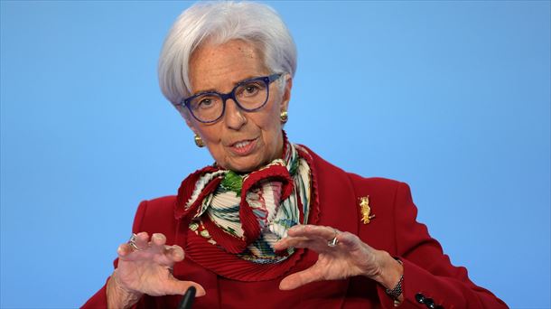 Christine Lagarde Europako Banku Zentraleko (EBZ) presidentea atzo.