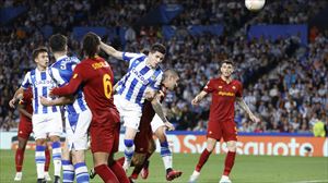 La Real Sociedad aprieta hasta el final a la Roma, pero queda fuera de la Liga Europa (0-0)