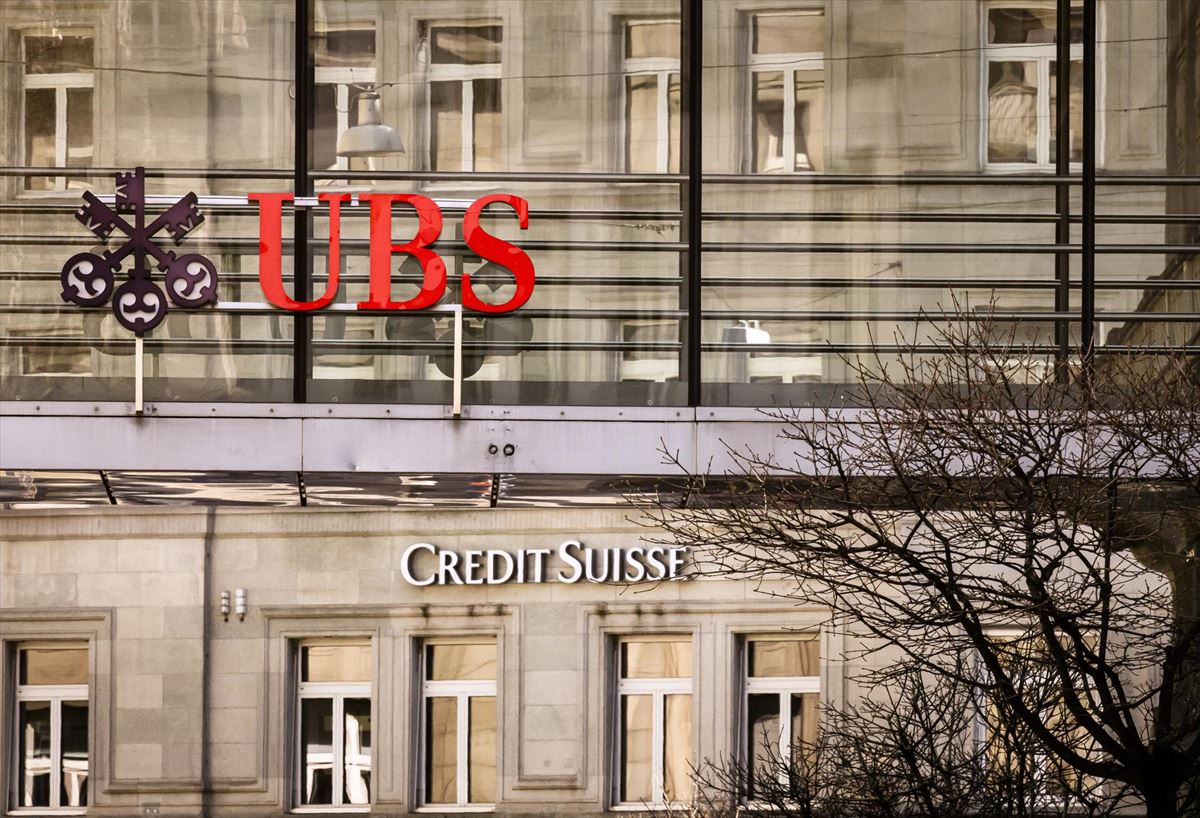 UBS eta Credit Suisse bankuen egoitzak, Suitzan. Argazkia: EFE 