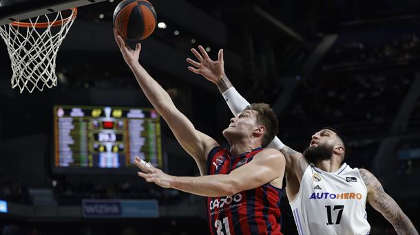 Maik Kotsar, en el encuentro ante el Real Madrid. Foto: EFE