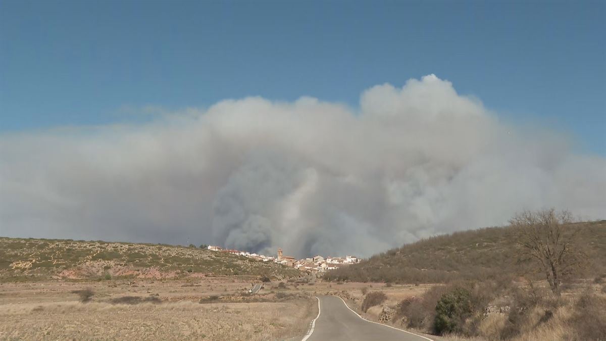 Incendio. Imagen obtenida de un vídeo de Agencias.