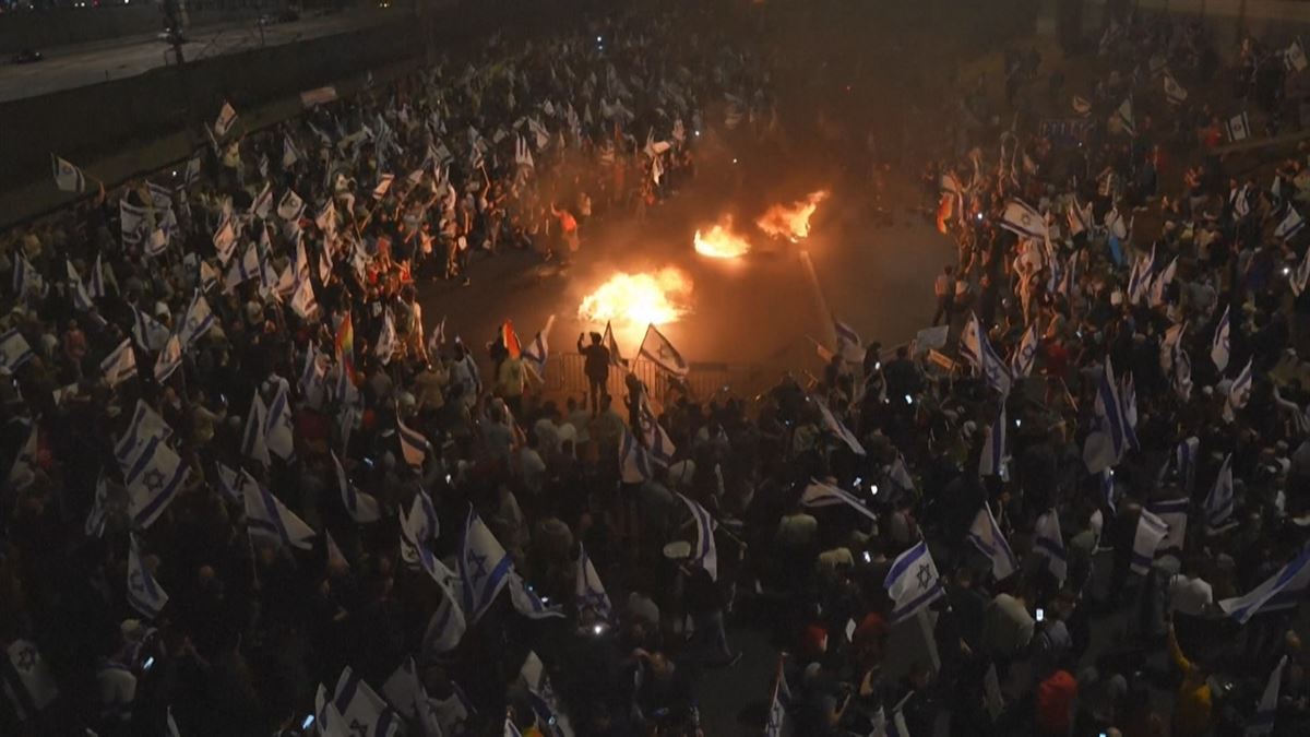 Protestas en Israel. Foto: EITB Media