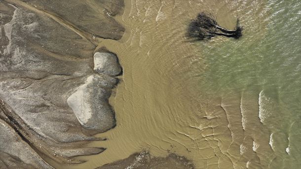 El embalse de Yesa, en marzo.