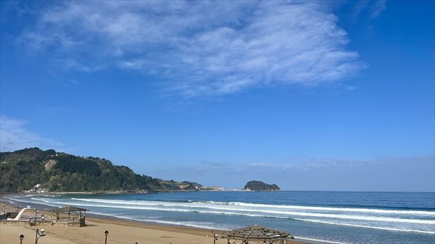 Zarautzeko hondartza (Gipuzkoa).