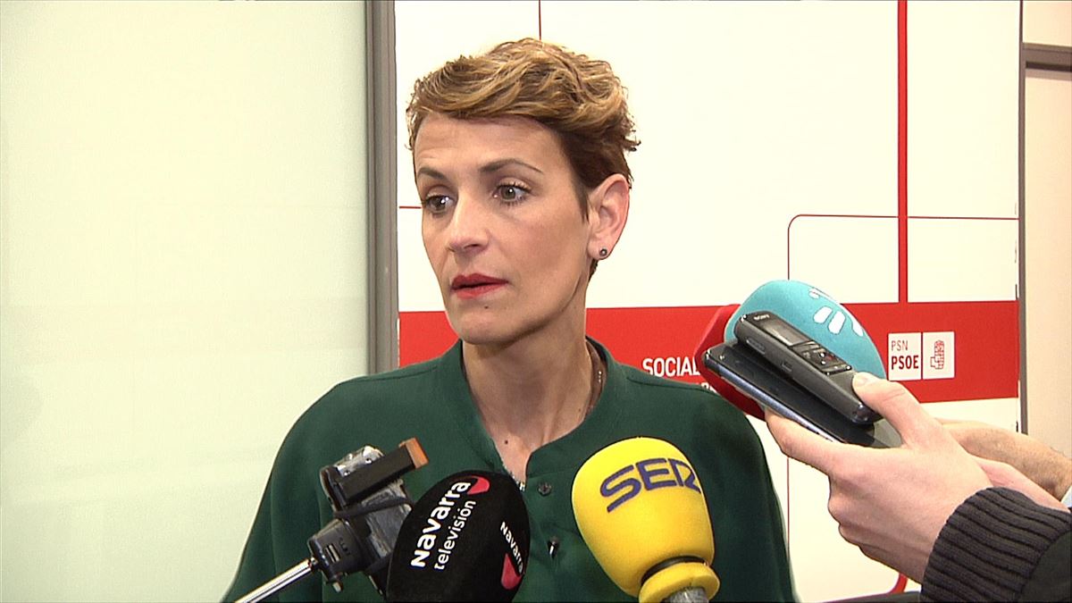 Maria Chivite Nafarroako presidentea. Argazkia: EITB MEDIA