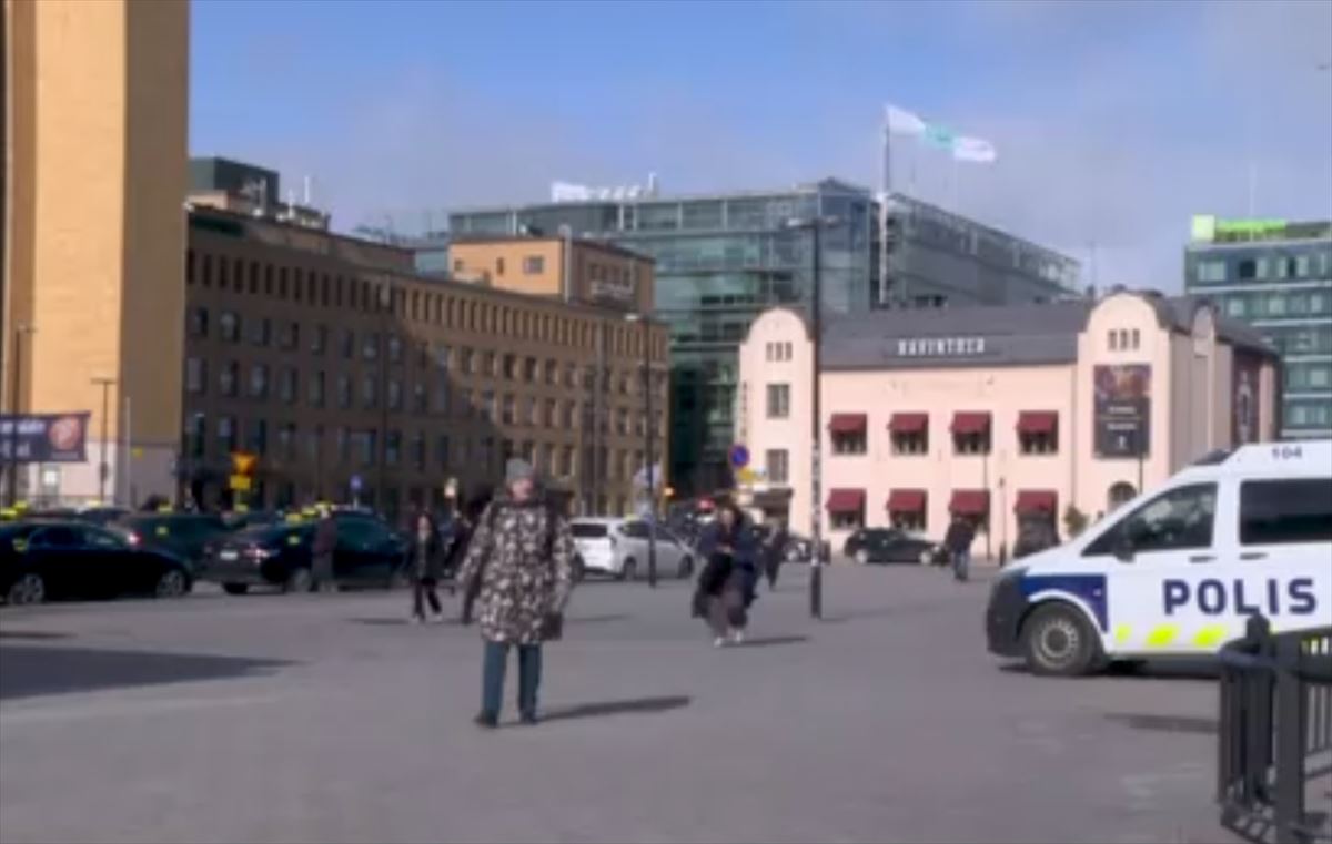 Helsinki, este domingo. Captura de imagen de un vídeo de agencia.