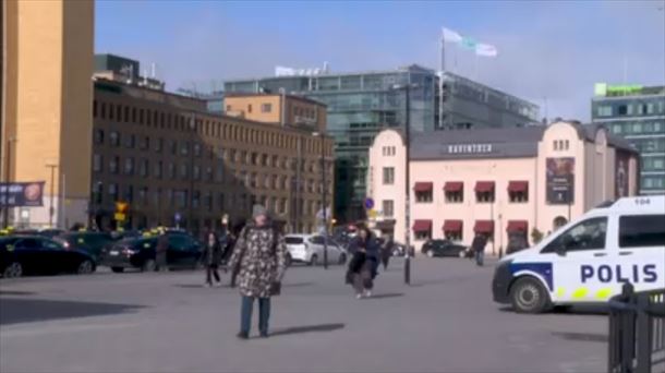 Helsinki, este domingo. Captura de imagen de un vídeo de agencia.