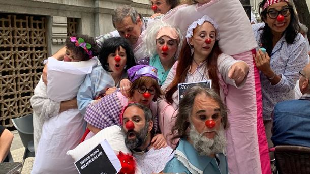 "7 Ordu Lo" estuvo el pasado jueves en la calle Ledesma de Bilbao.