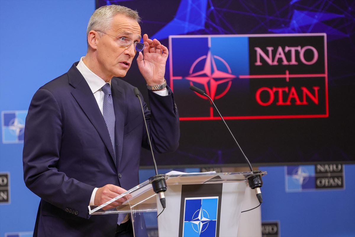 Jens Stoltenberg NATOko idazkari nagusiaren artxiboko irudia. Argazkia: EFE