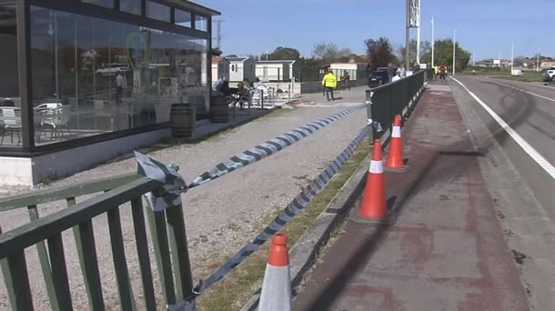 Lugar del accidente. Imagen obtenida de un vídeo de EITB Media.