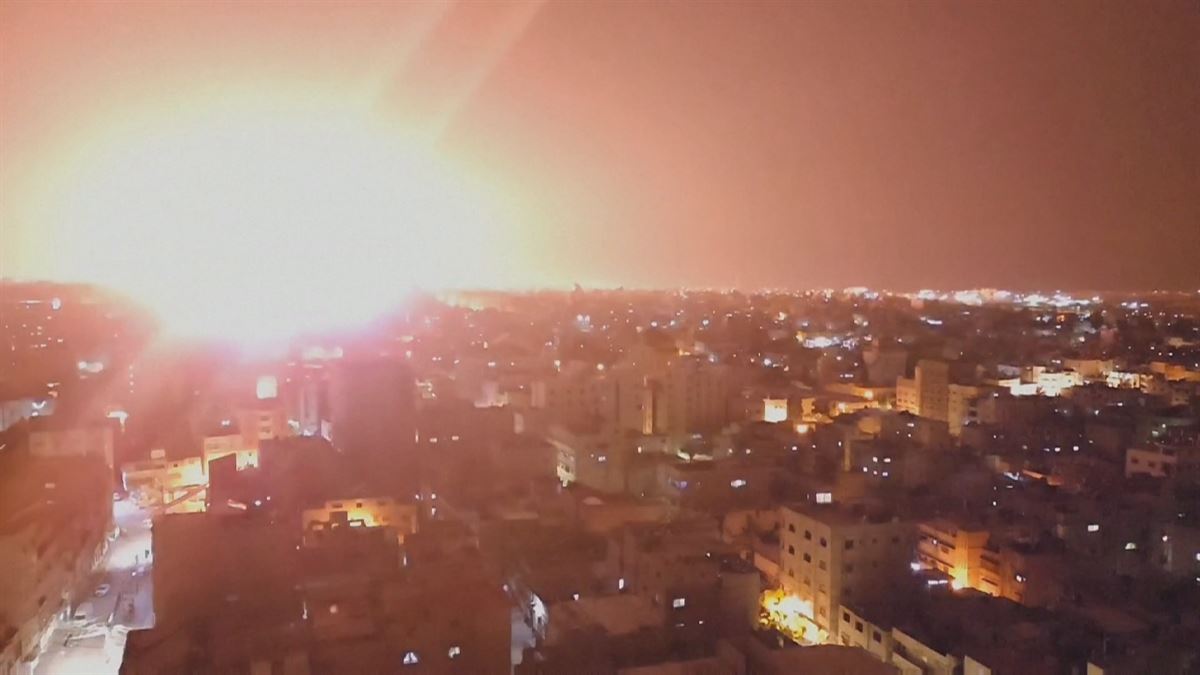 Ataques aéreos del Ejército israelí en la Franja de Gaza. Foto: EFE