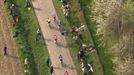 La caída que ha dejado a Degenkolb sin opciones de victoria en la París-Roubaix