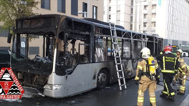 Gasteiz, gaur goizean. Argazkia: Gasteizko Suhiltzaileak