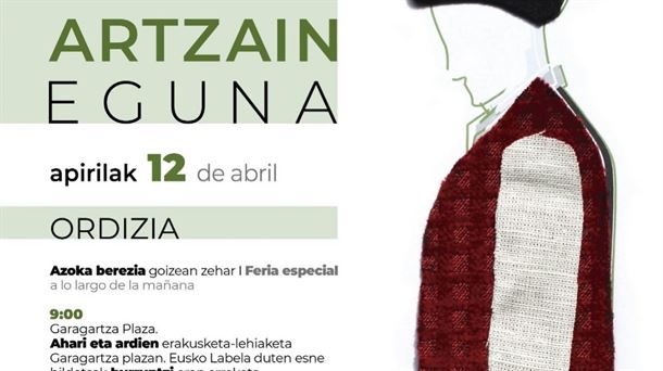 Ordizia acoge este miércoles, 12 de abril, el tradicional "Artzain Eguna"