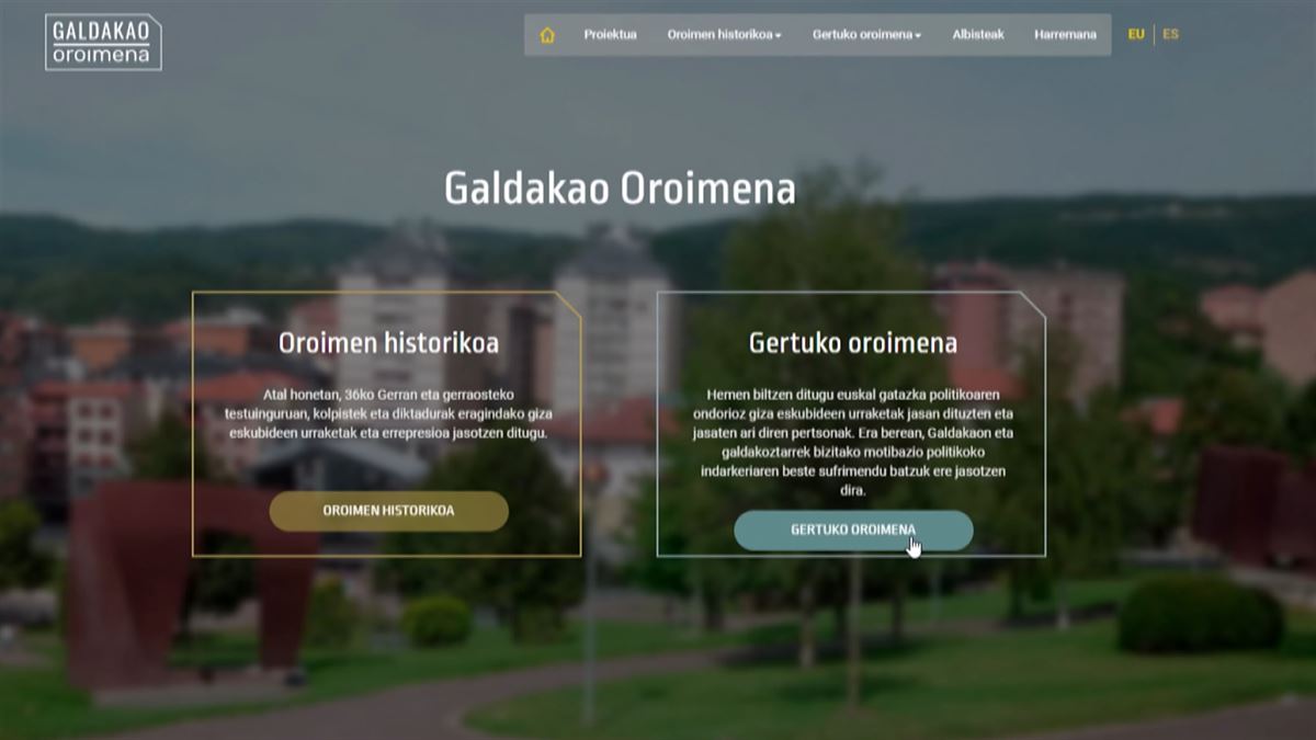 Página web "Galdakao Oroimena"