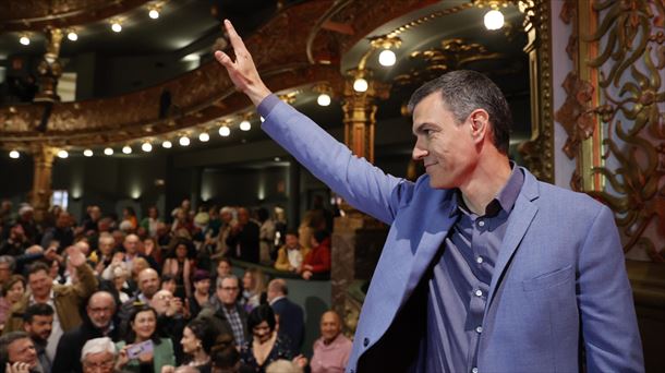 El presidente del Gobierno español, Pedro Sánchez, este sábado en Bilbao. Foto: EFE