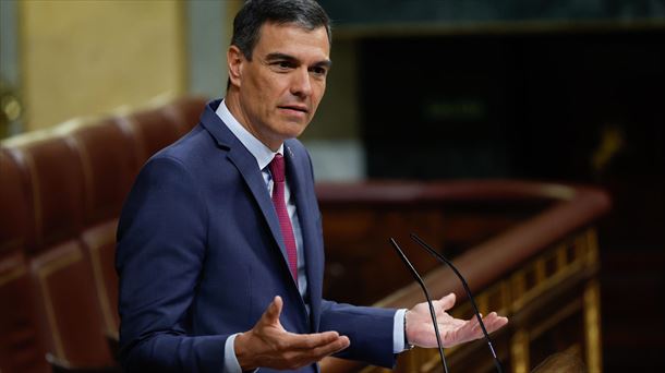 Pedro Sánchez, durante una comparecencia en el Congreso. Foto de archivo: EFE