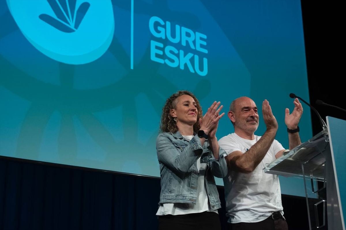 Acto de Gure Esku en Ficoba ante su décimo aniversario. Foto: Gure Esku