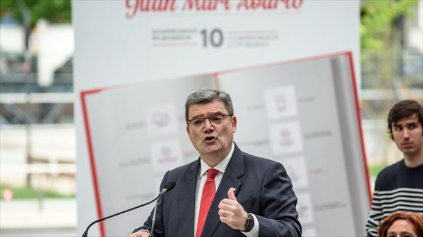 El alcalde de Bilbao y candidato a la reelección por el PNV, Juan María Aburto. Foto: Efe