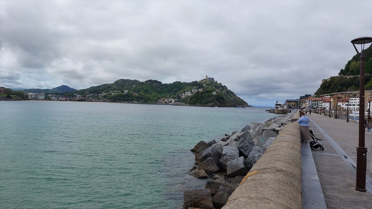 Tiempo nublado en San Sebastián. Foto: EITB