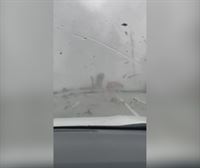 Auto bat hegan atera da Floridan tornado batek harrapatuta