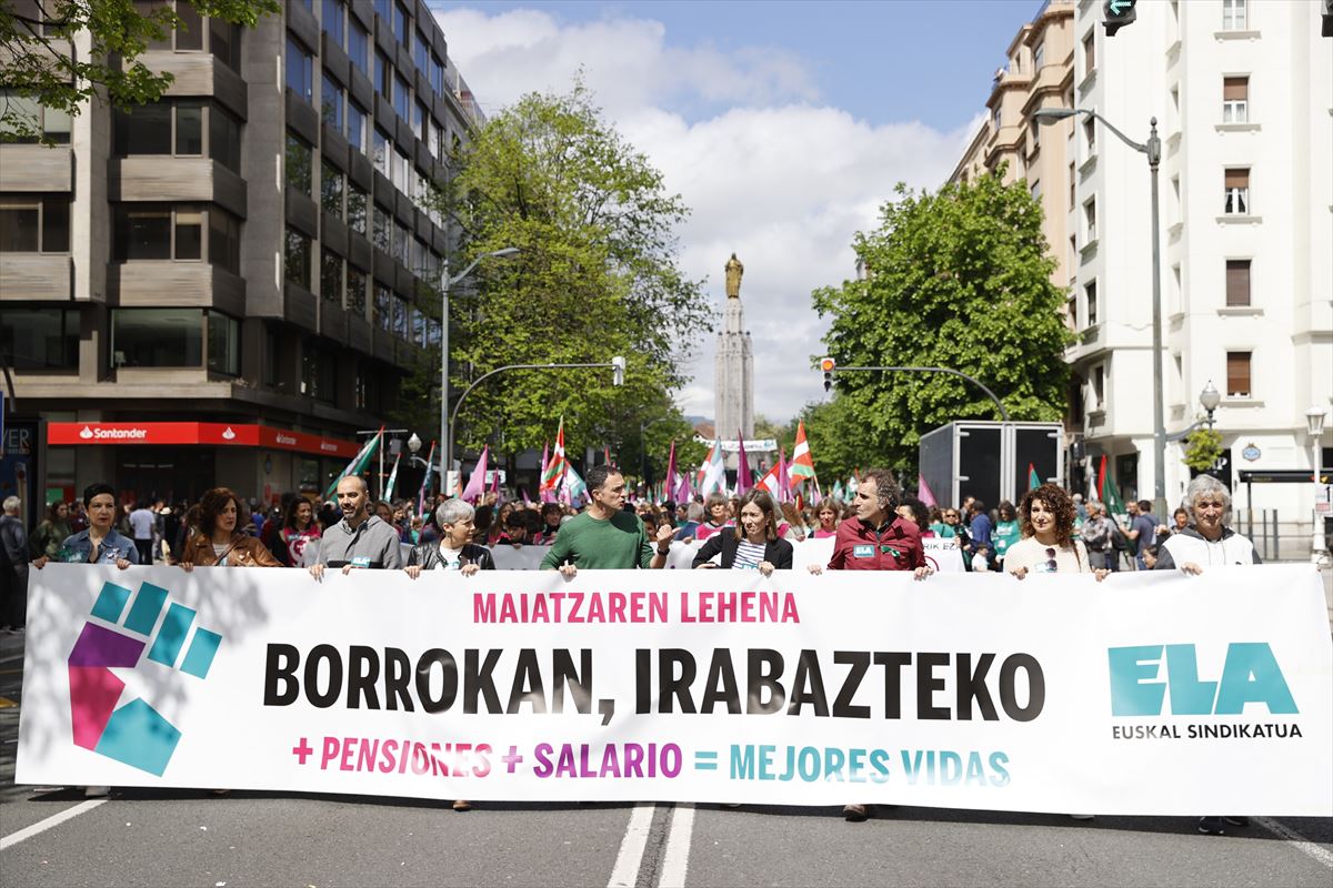 Manifestación de ELA en Bilbao. Foto: EFE.