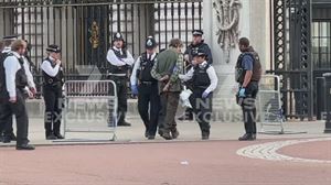 Gizon bat atxilotu dute Buckinghameko jauregira ustez kartutxoak botatzeagatik