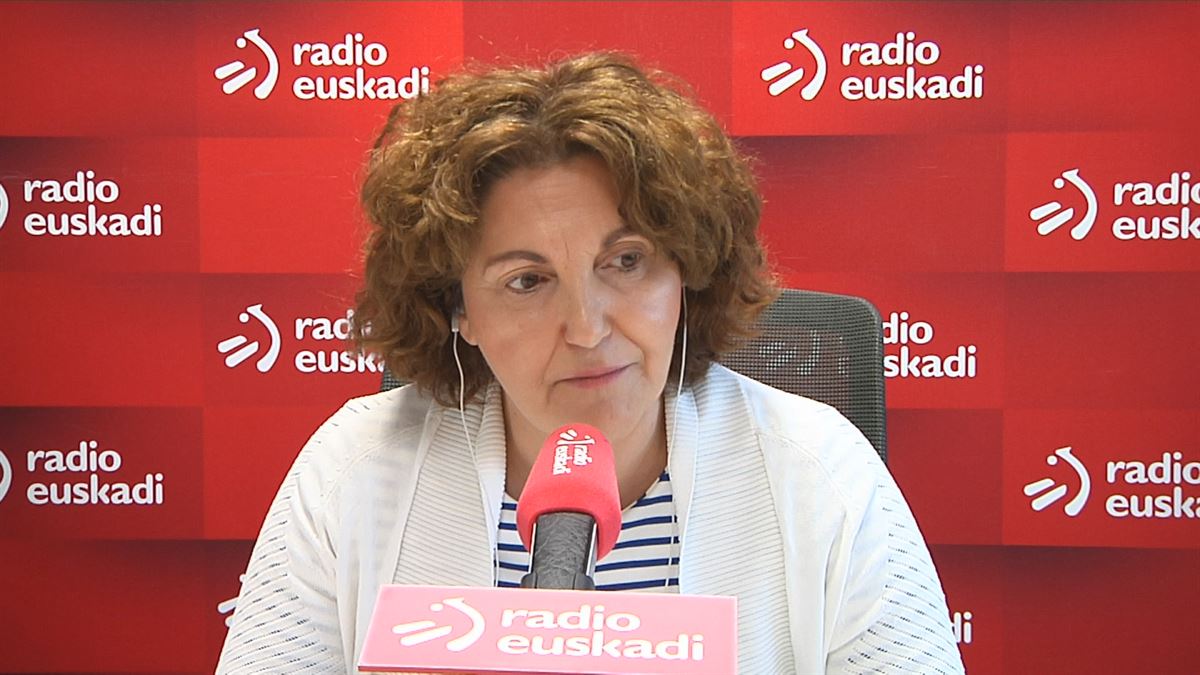 Pilar Garrido. Imagen obtenida de un vídeo de EITB Media.