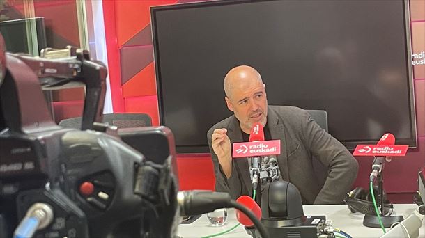 Unai Sordo en Radio Euskadi. Foto EITB Media
