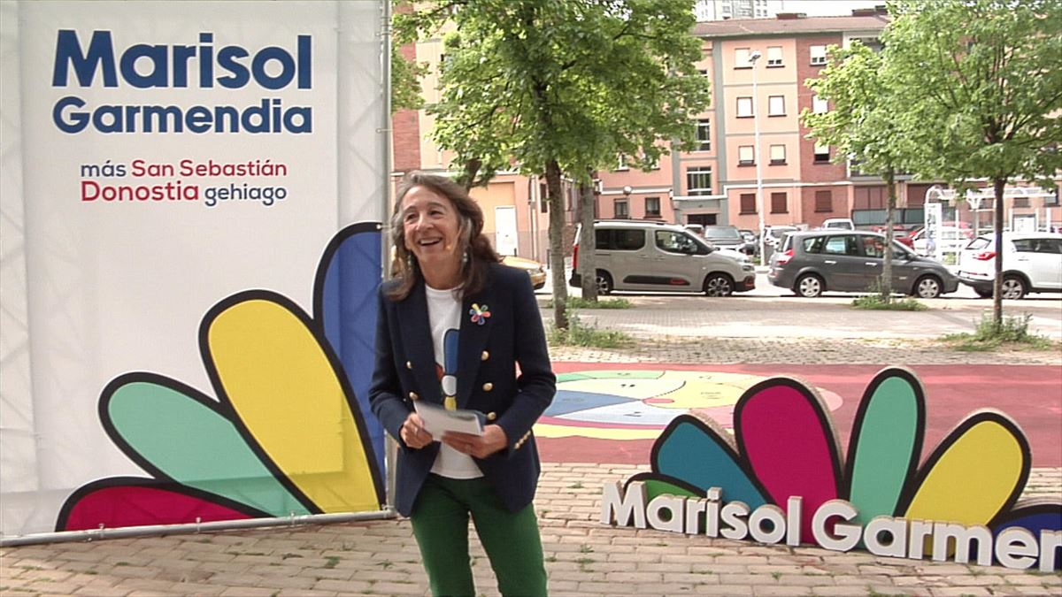 La candidata socialista a la Alcaldía de Donostia-San Sebastián, Marisol Garmendia. EITB MEDIA