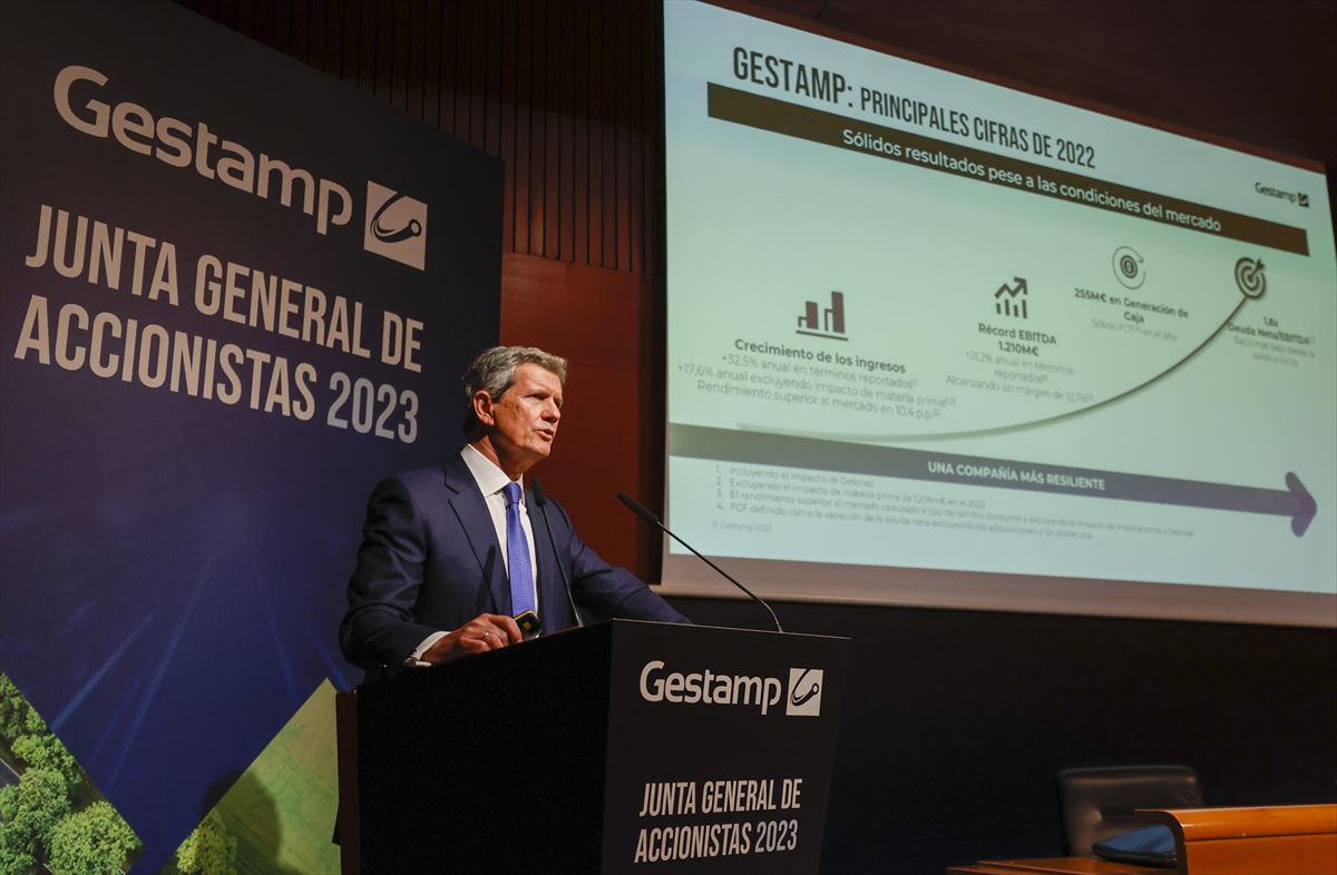 El presidente ejecutivo de Gestamp, Francisco J. Riberas, este martes. Foto: EFE
