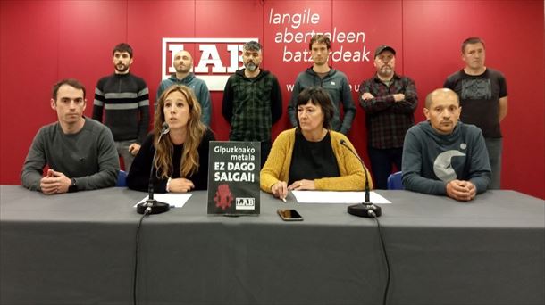 Representantes del metal de LAB durante la rueda de prensa. Foto: LAB