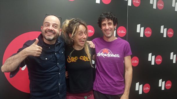 Galder Perez, Maite Guevara y Mikel Pikatza