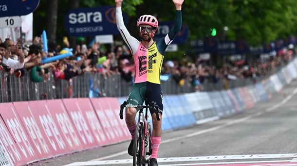 Ben Healy ha logrado una gran victoria en la octava etapa del Giro. Foto: EFE.