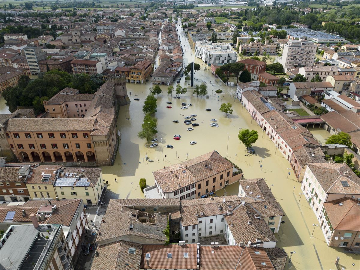 Inundaciones en Italia. Foto: EFE.