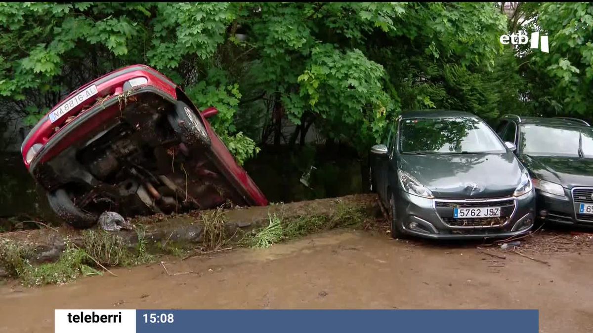 Lluvias torrenciales inundan varias localidades del norte de Navarra