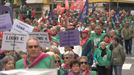 La marcha del Movimiento de Pensionistas de Euskal Herria llega a Vitoria-Gasteiz&#8230;