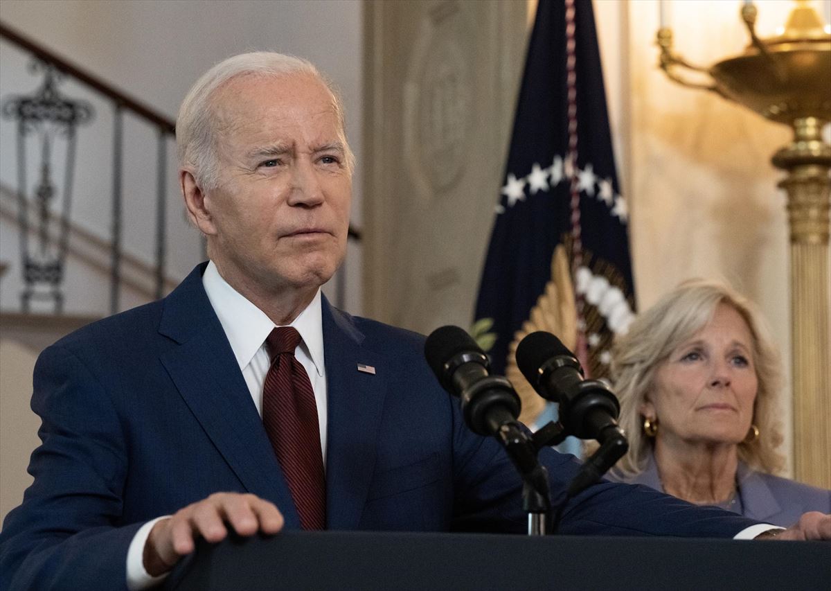 Joe Biden, presidente de EE. UU., en una comparecencia en la Casa Blanca. Foto de archivo: EFE