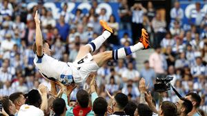 Despedida por todo lo alto para Illarramendi en su último partido con la Real Sociedad