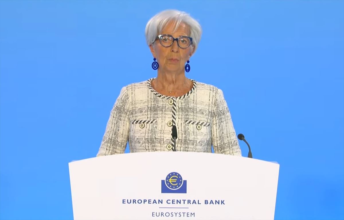 Christine Lagarde, presidenta del BCE, en una imagen de archivo.